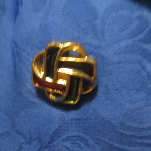 Vintage Designer Cobalt Blue Cotton Skirt Set SZ4 - Picture 6 of 6